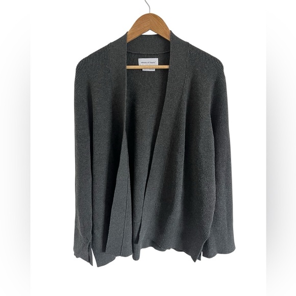 Ministry of Supply Gray Black Open Cardigan, size M/L - Picture 1 of 8